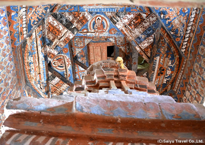 アルチ僧院仏塔の天井画
