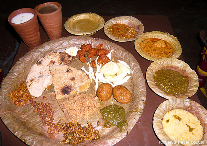 「チョギダニ」のラジャスタン伝統料理