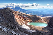 火山と氷河のカムチャッカ アバチャ山登頂
