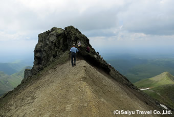 白雲峰山頂付近