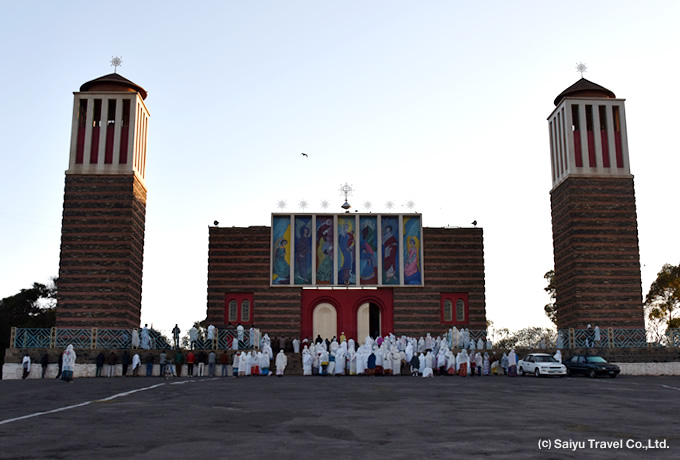 エリトリア人の信仰心にふれる　聖マリア教会