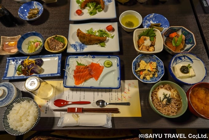 御宿 伊勢屋の夕食