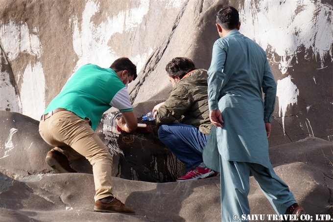 チラス岩絵　Chilas Rock carving Petroglyph (15)