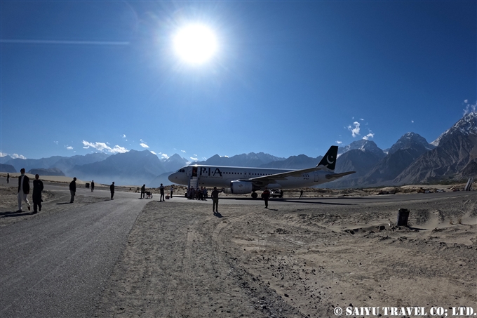 Skardu Airport ＰK451 スカルドゥ空港　ＰK451便スカルドゥ線より (3)