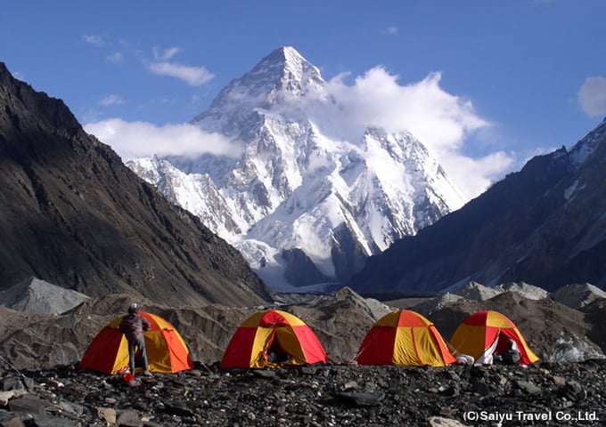 コンコルディアから望む世界第2の高峰・K2（8,611m）
