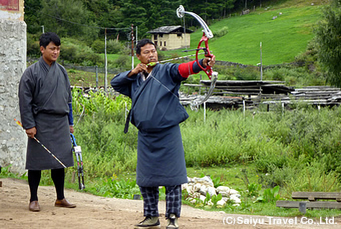 国技の弓道体験
