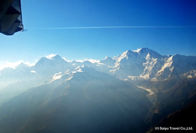 イスラマバード～ギルギット間のフライトより望む山岳風景