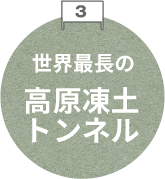 世界最高所、最長のトンネル