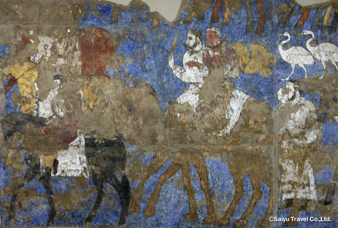 ソグド人の壁画