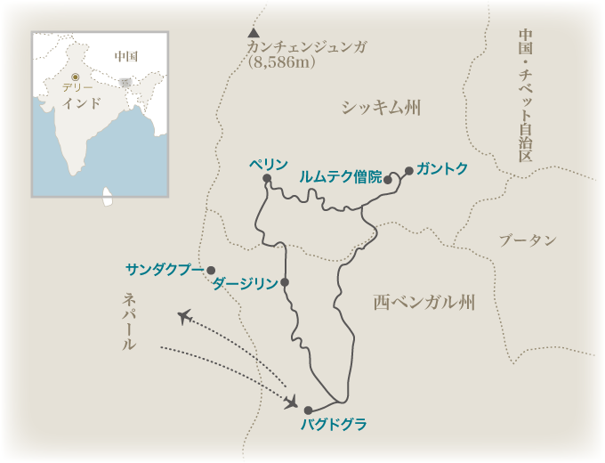 Image result for ダージリン鉄道　地図