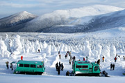 肘折幻想雪回廊と雪上車で巡る蔵王の樹氷