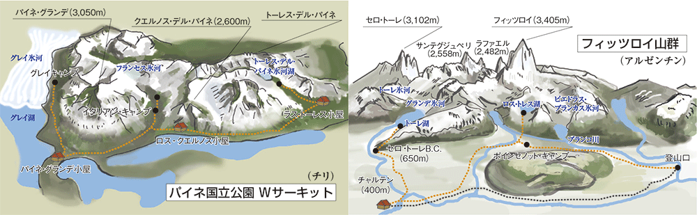 究極のパタゴニアトレッキング パイネwサーキットとフィッツロイ山群大展望 西遊旅行の添乗員同行ツアー 145号